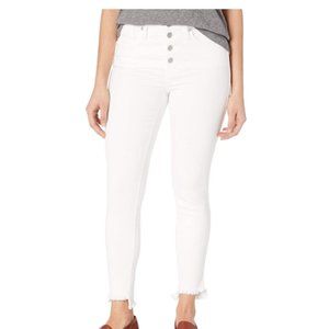 Madewell 10" High-Rise Skinny Jeans in Pure White